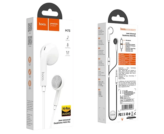 Стерео Наушники Hoco M73 Белый