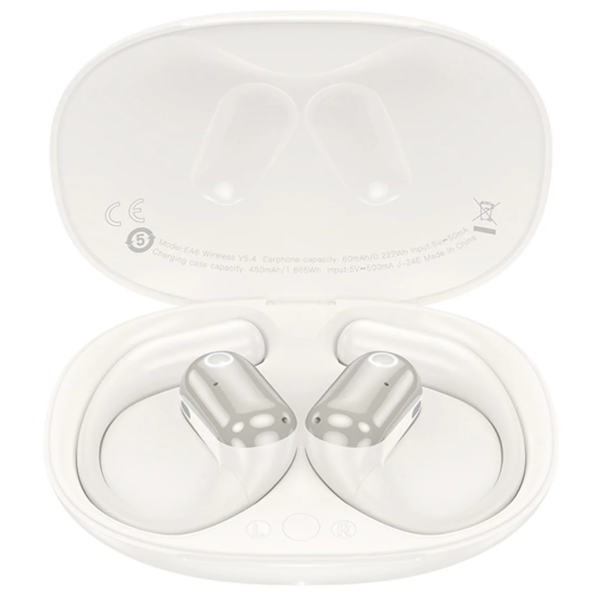 Беспроводные TWS наушники Hoco EA6 Melody Milky White