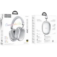 Накладные беспроводные наушники Hoco W35 Max Auspicious ANC Silver