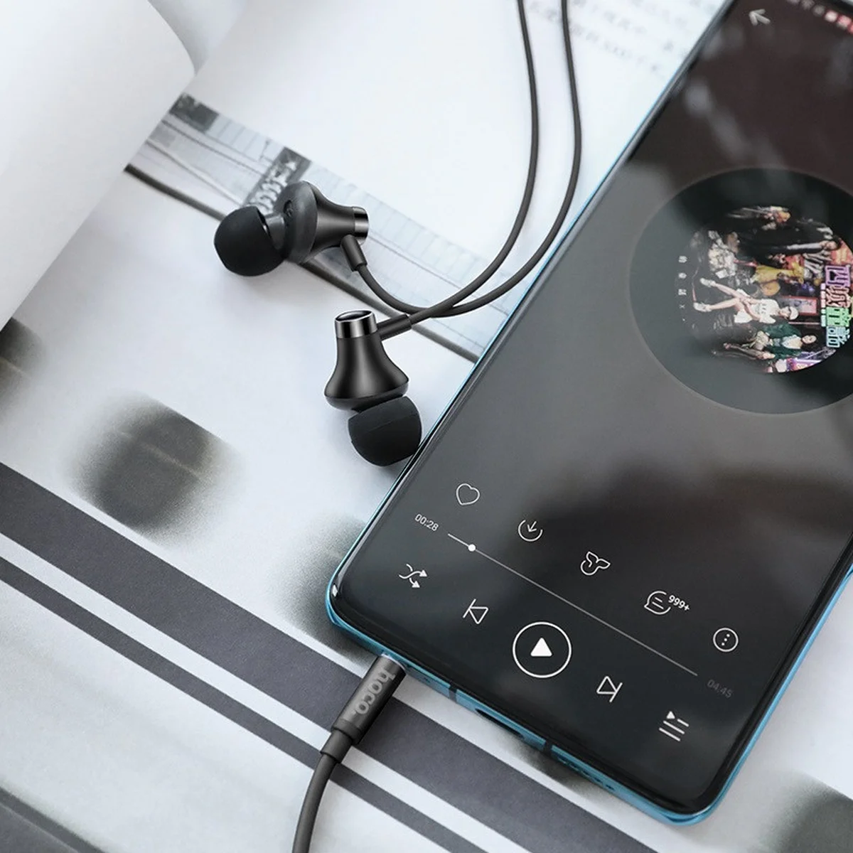 Стерео Наушники Hoco M74 Черный