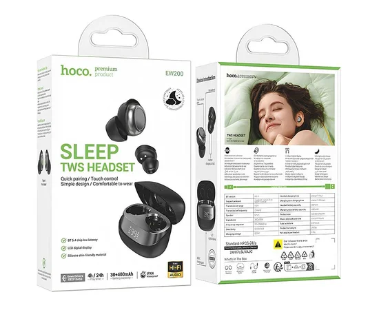 Беспроводные TWS наушники Hoco EW200 Elegant Black