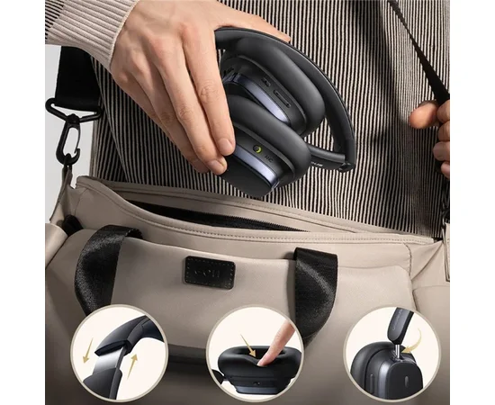 Накладні бездротові навушники Baseus Bowie H1s Noise-Cancellation (A00075301) Cluster Black