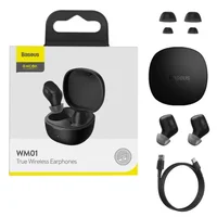 Беспроводные TWS наушники Baseus WM01 (NGWM01/NGTW24) Black