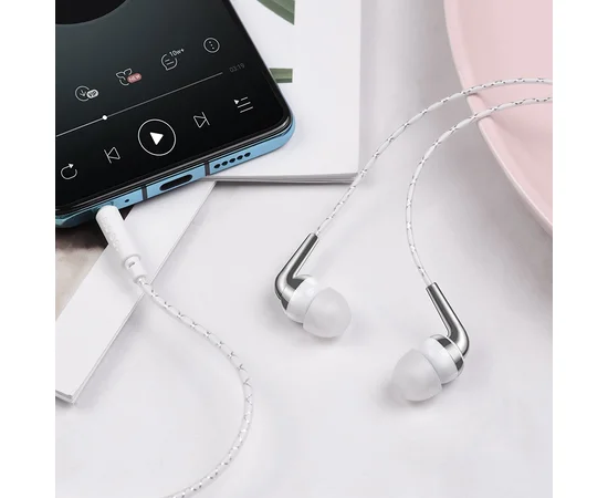 Стерео Наушники Hoco M71 with microphone Белый