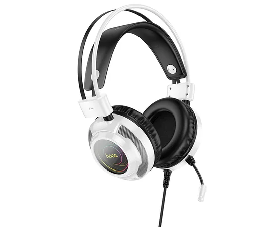 Накладні навушники Hoco W110 Resource (USB+3.5mm/2m) White
