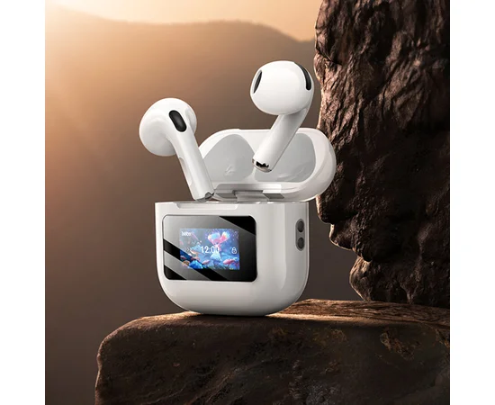 Беспроводные TWS наушники Hoco EW73 Randy with Touch Screen White