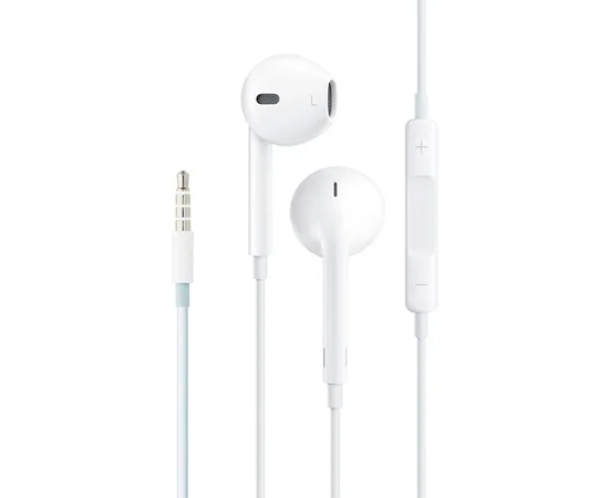 Наушники Apple EarPods с пультом дистанционного управления и микрофоном 3.5mm (Original) Белый