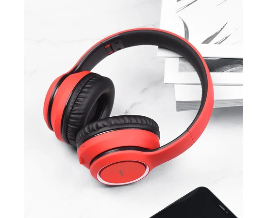 Bluetooth навушники Hoco W28 Червоний