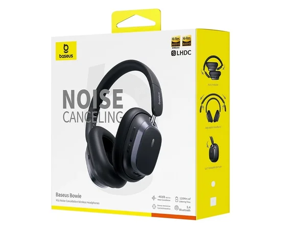Накладні бездротові навушники Baseus Bowie H1s Noise-Cancellation (A00075301) Cluster Black