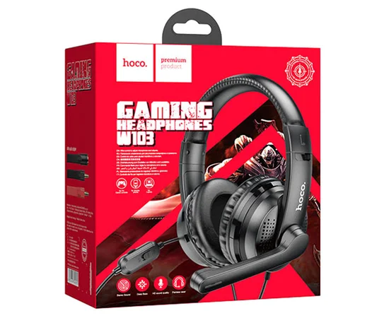 Стерео Наушники Hoco W103 Magic Tour Gaming Черный
