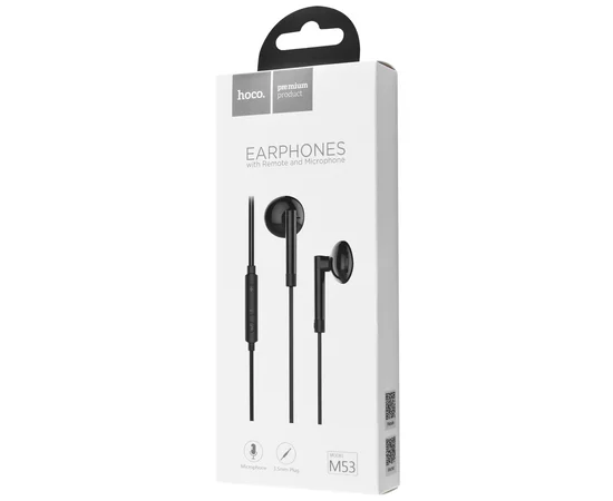 Стерео Наушники Hoco M53 Exquisite Sound With Microphone Черный