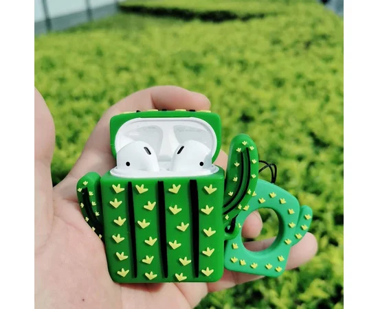 Силиконовый футляр Smile Fruits series для наушников AirPods Cactus