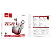 Беспроводные TWS наушники Hoco EW62 Glitter Red glaze