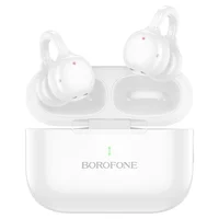Беспроводные TWS наушники Borofone BW95 Cancion clip-on White