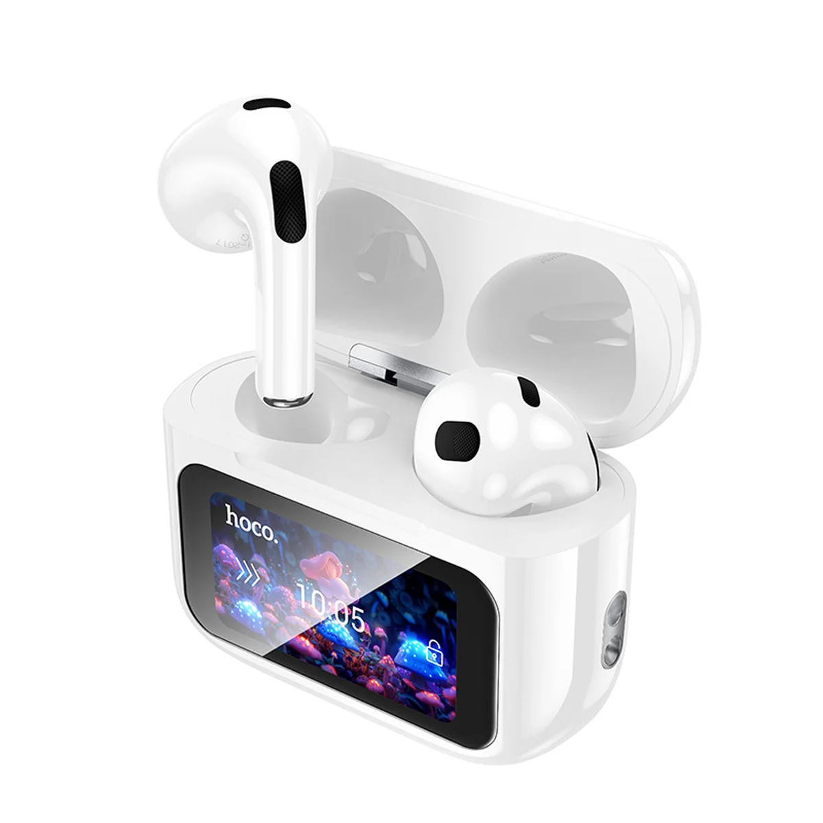Беспроводные TWS наушники Hoco EW81 Elegant with Touch Screen ANC White