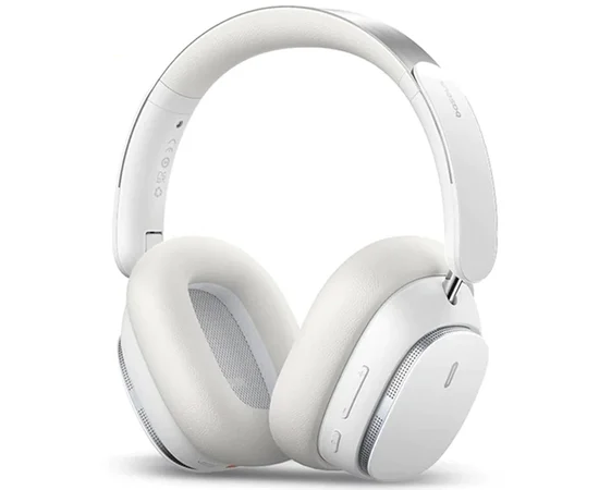 Накладні бездротові навушники Baseus Bowie H1 Pro Noise-Cancellation (A00050601) Moon White