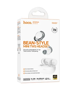 Бездротові TWS навушники Hoco EW207 Sound White