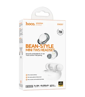 Беспроводные TWS наушники Hoco EW207 Sound White