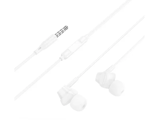Стерео Наушники Hoco M113 Landy universal (3.5mm/1.2m) White