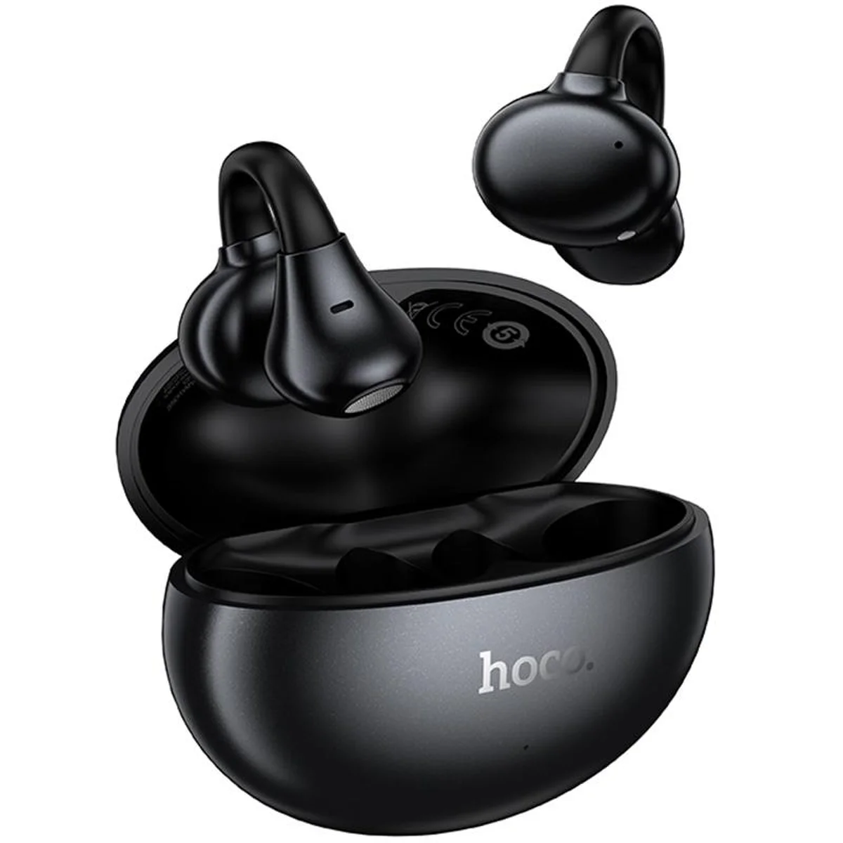 Бездротові навушники TWS Hoco EA8 Warm clip-on (App) Metal gray