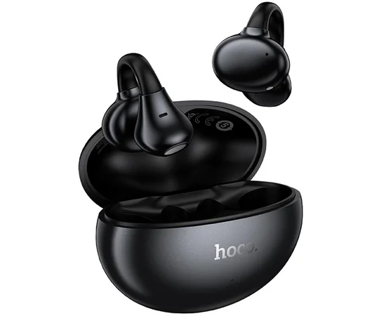 Беспроводные TWS наушники Hoco EA8 Warm clip-on (App) Metal gray