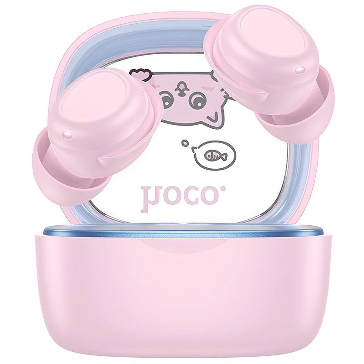 Бездротові TWS навушники Hoco EW111 Friendly for children Pink
