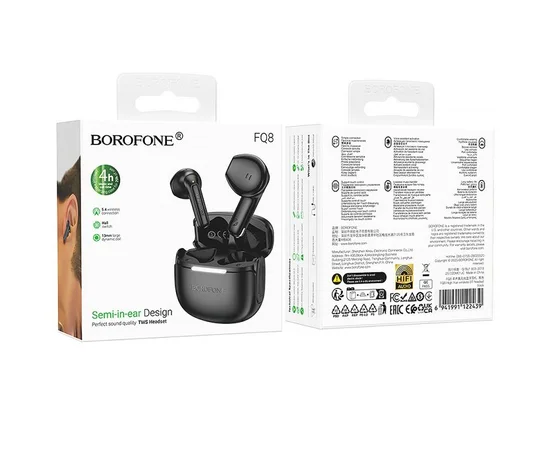Бездротові навушники TWS Borofone FQ8 Black