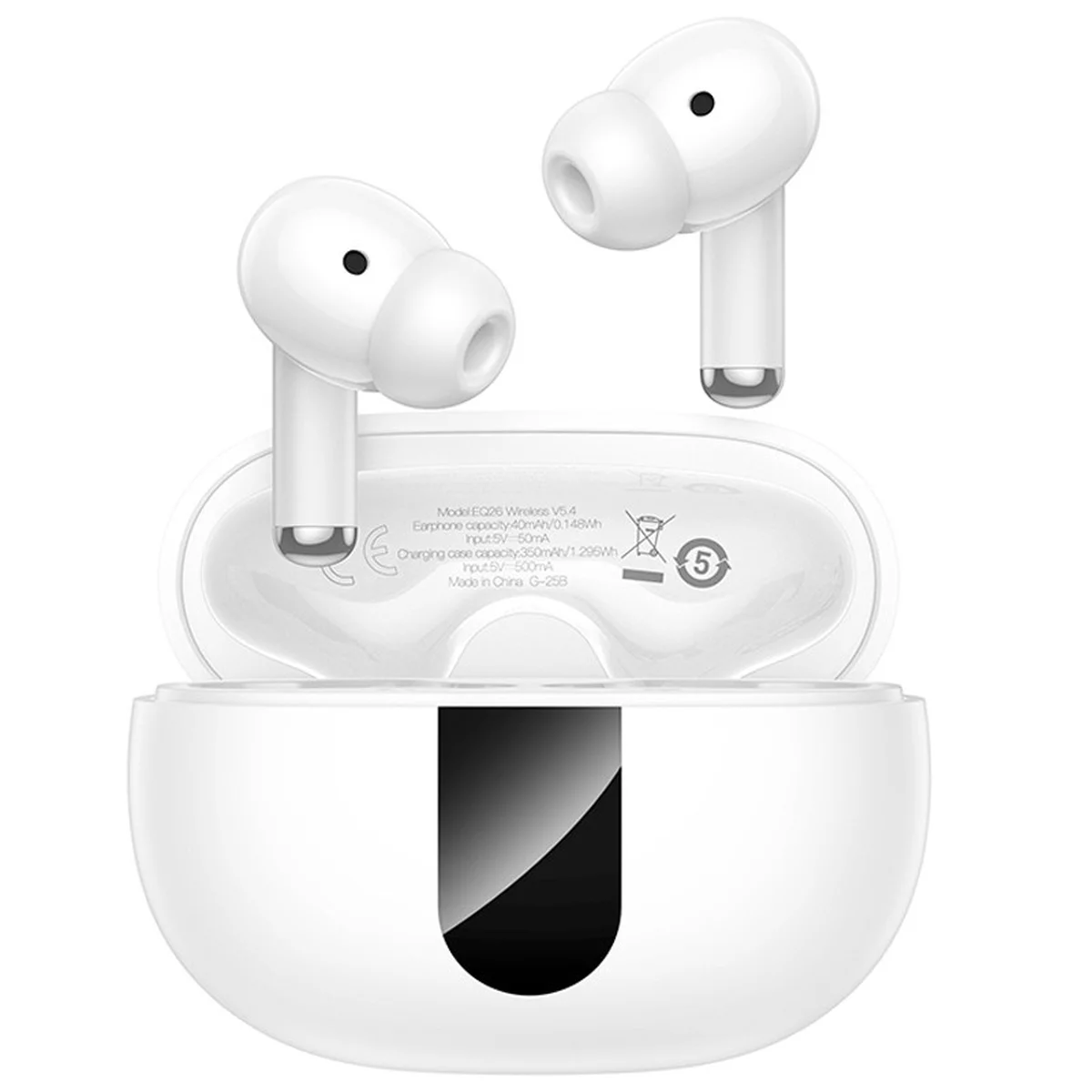 Бездротові TWS навушники Hoco EQ26 Nice ANC+ENC White
