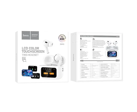 Бездротові навушники TWS Hoco EW72 Soar ANC White