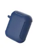Силиконовый футляр Armor с карабином для Airpods Синий
