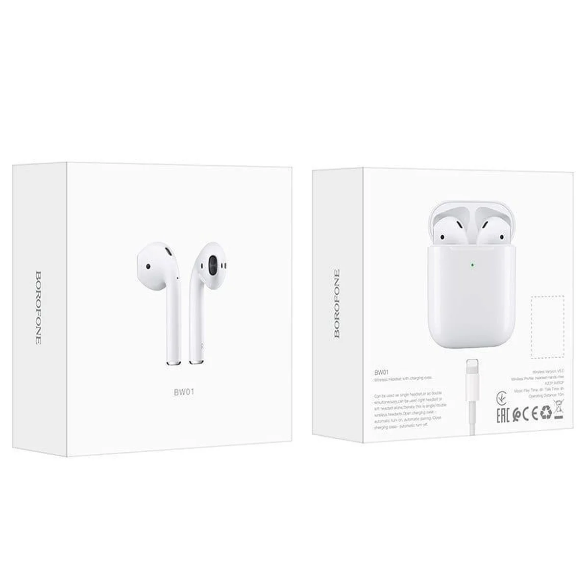 Bluetooth наушники BOROFONE BW01 Plus Белый