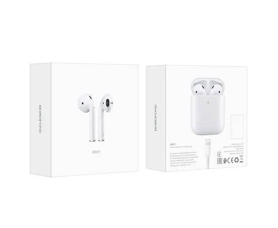 Bluetooth наушники BOROFONE BW01 Plus Белый