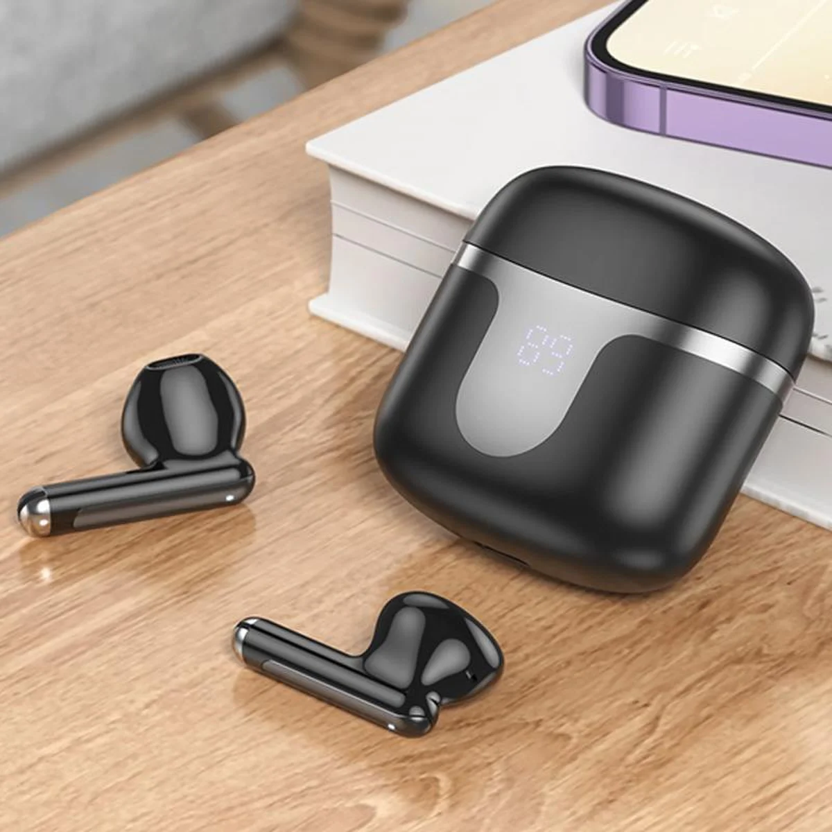 Беспроводные TWS наушники Hoco EQ7 Snowflake Black