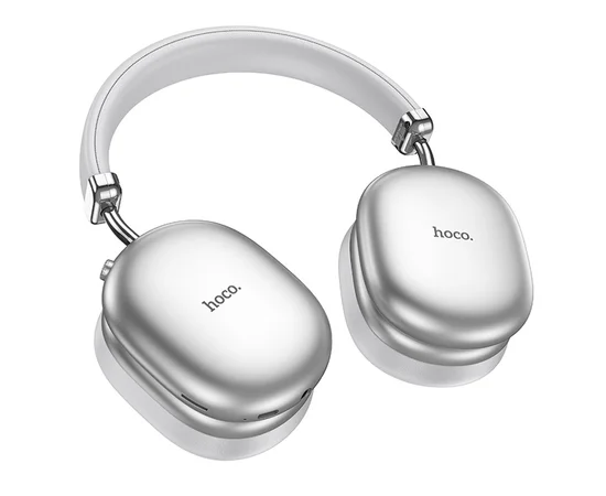 Накладні бездротові навушники Hoco W35 Max Auspicious ANC Silver