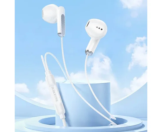 Наушники Borofone BM89 Surpass universal (3.5mm/1.2m) White