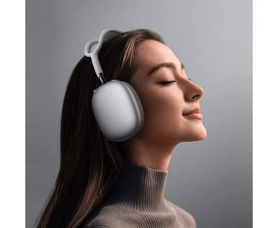 Накладные беспроводные наушники BOROFONE BO35 Plus Adorable ANC Silver