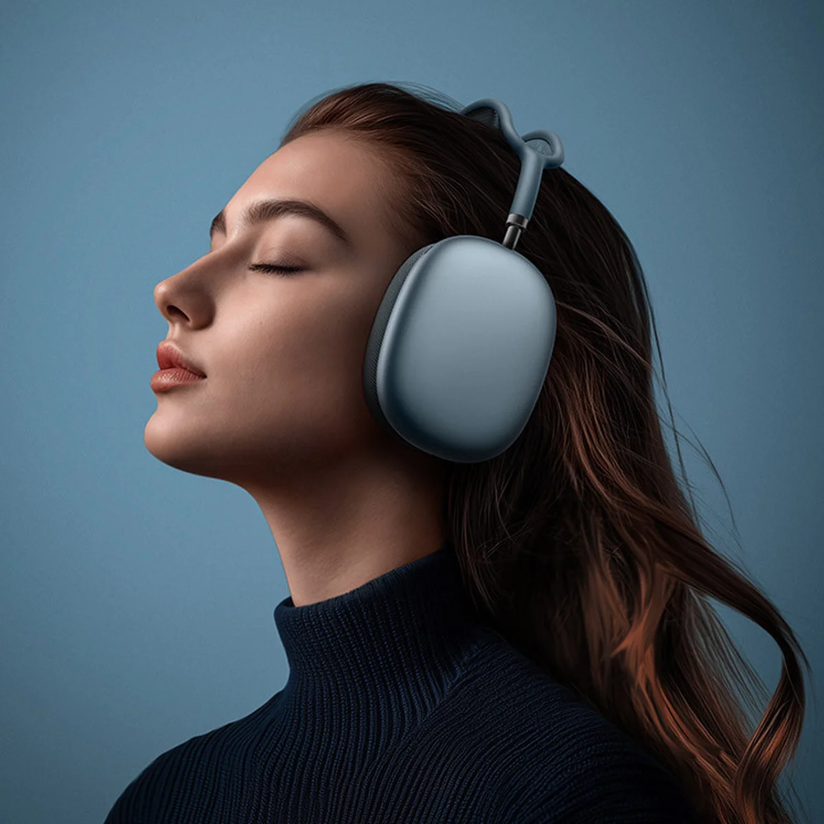 Накладные беспроводные наушники BOROFONE BO35 Adorable Blue