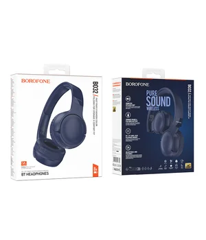 Накладные беспроводные наушники BOROFONE BO32 Show Blue