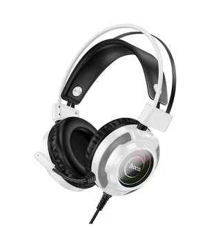 Накладні навушники Hoco W110 Resource (USB+3.5mm/2m) White