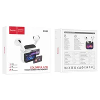 Беспроводные TWS наушники Hoco EW82 Sparkle with Touch Screen White