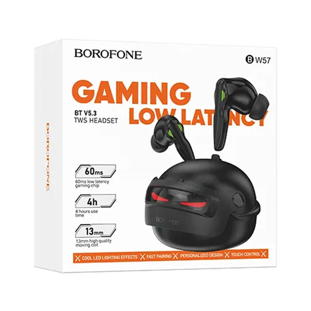 Беспроводные TWS наушники BOROFONE BW57 Mecha Black