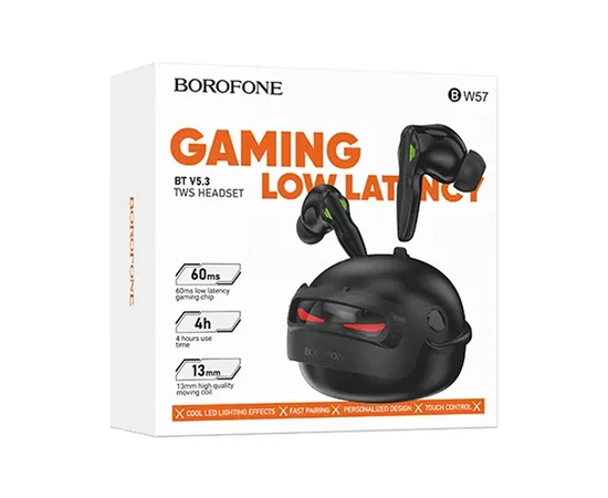 Беспроводные TWS наушники BOROFONE BW57 Mecha Black