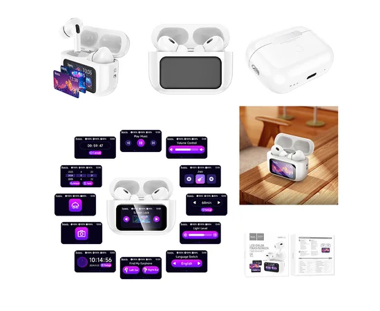 Бездротові TWS навушники Hoco EW72 Lite Soar with Touch Screen White