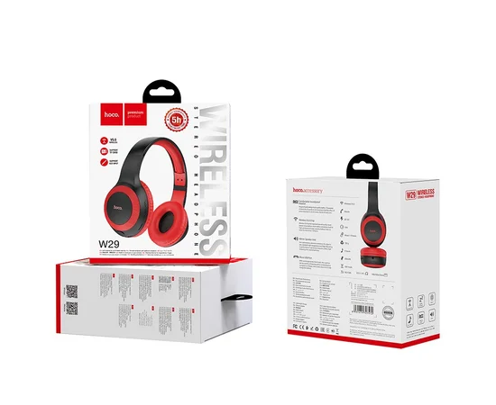 Bluetooth наушники Hoco W29 Красный