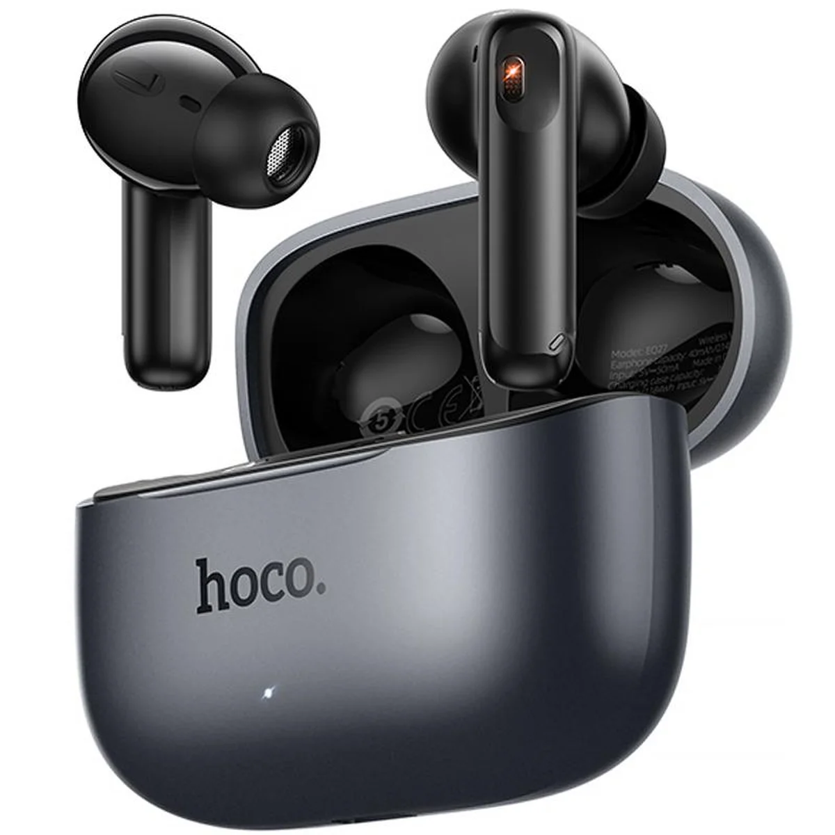 Беспроводные TWS наушники Hoco EQ27 Fun ANC+ENC+smart AI translation Metal gray