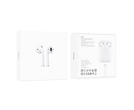 Бездротові TWS навушники Hoco EW74 White
