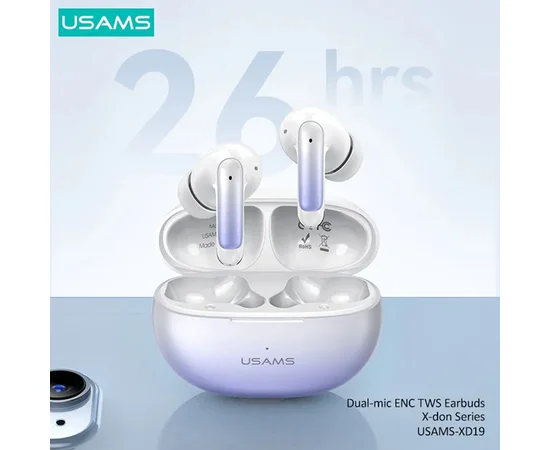 Бездротові навушники TWS Usams-XD19 X-don Series BT 5.3 Gradient Blue