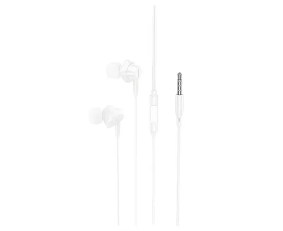 Стерео Наушники Hoco M113 Landy universal (3.5mm/1.2m) White