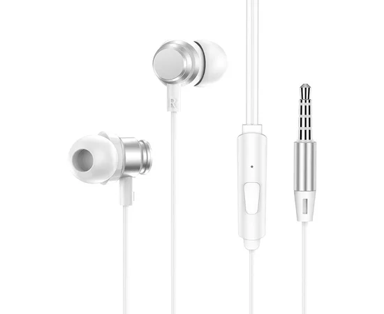 Наушники Borofone BM62 Prosperity universal Moonlight silver