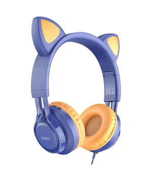 Наушники Hoco W36 Cat ear Midnight Blue